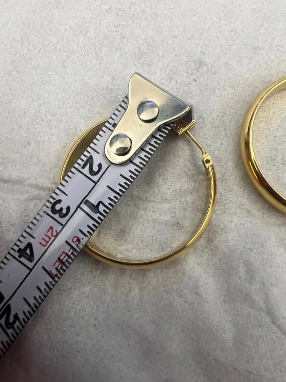 Monet Gold-Tone Hoop Earrings - Picture 7 of 7